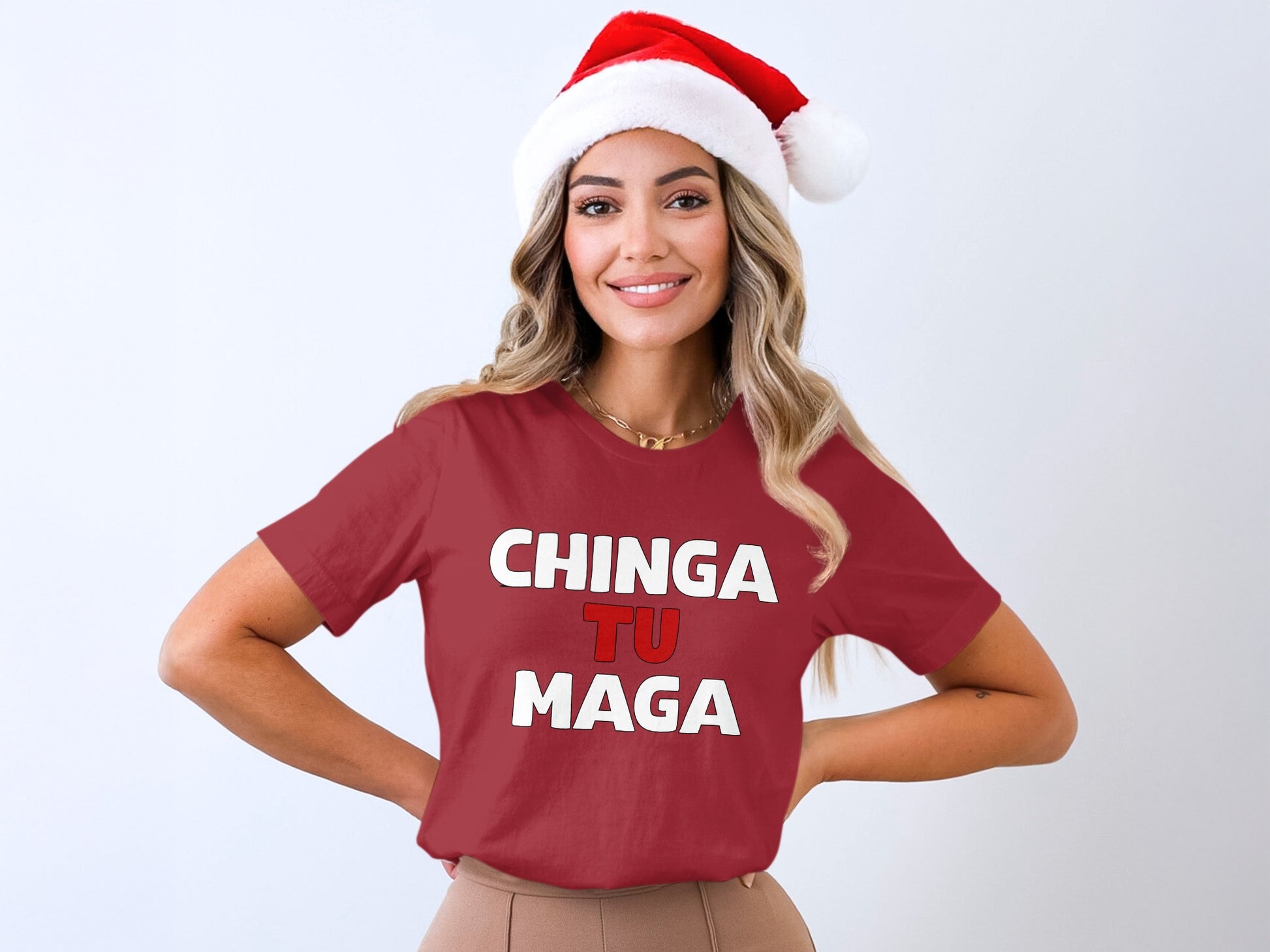 Chinga Tu Maga Festive T-Shirt Holiday Apparel