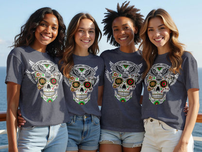 Colorful Skull Graphic Design T-shirt product