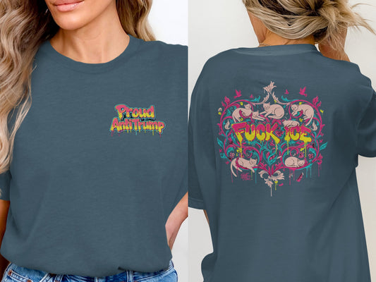 Proud Anti Trump Fuck ICE Graphic Tee