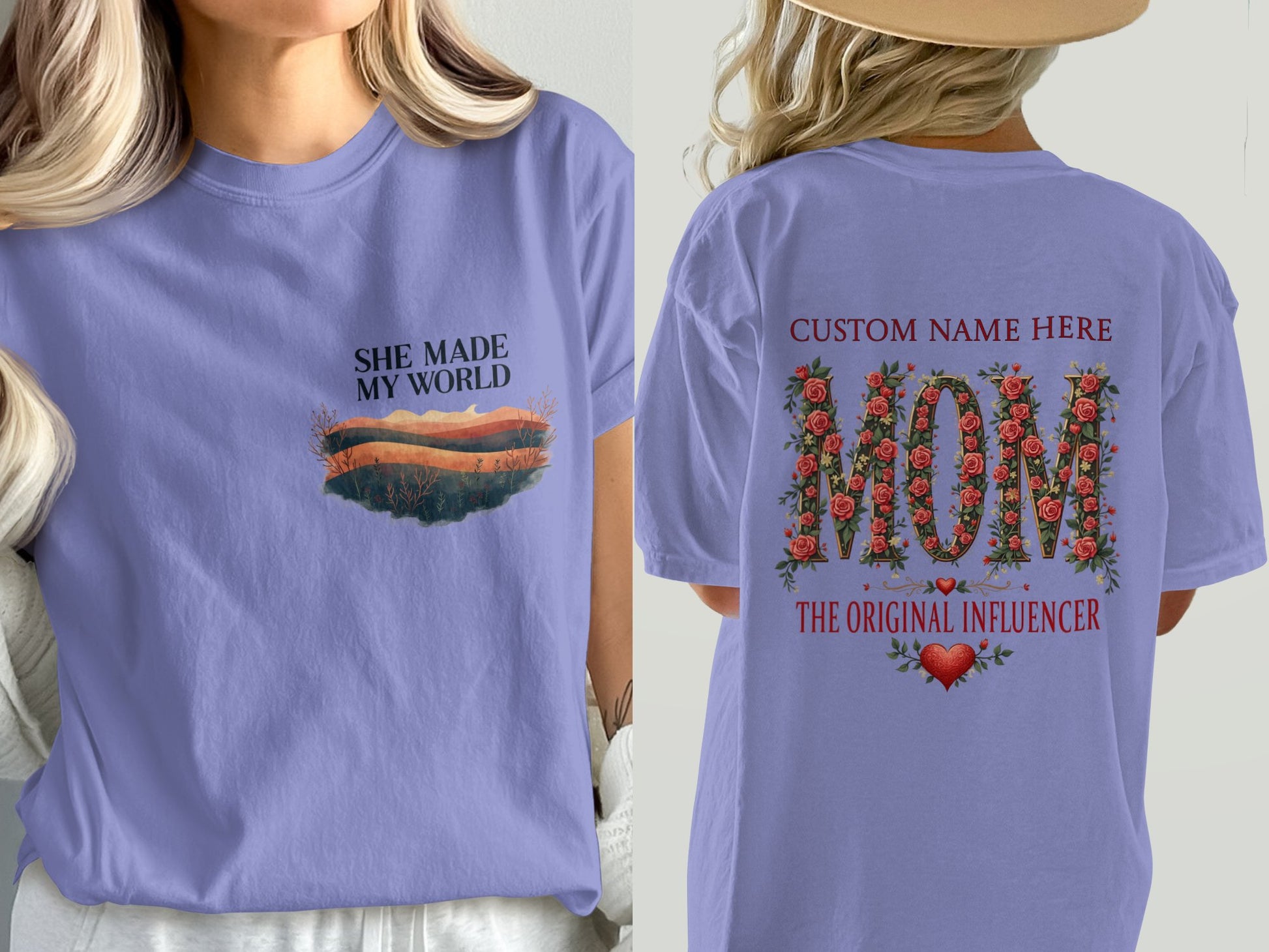 Custom Name Mom the Original Influencer T-Shirt product