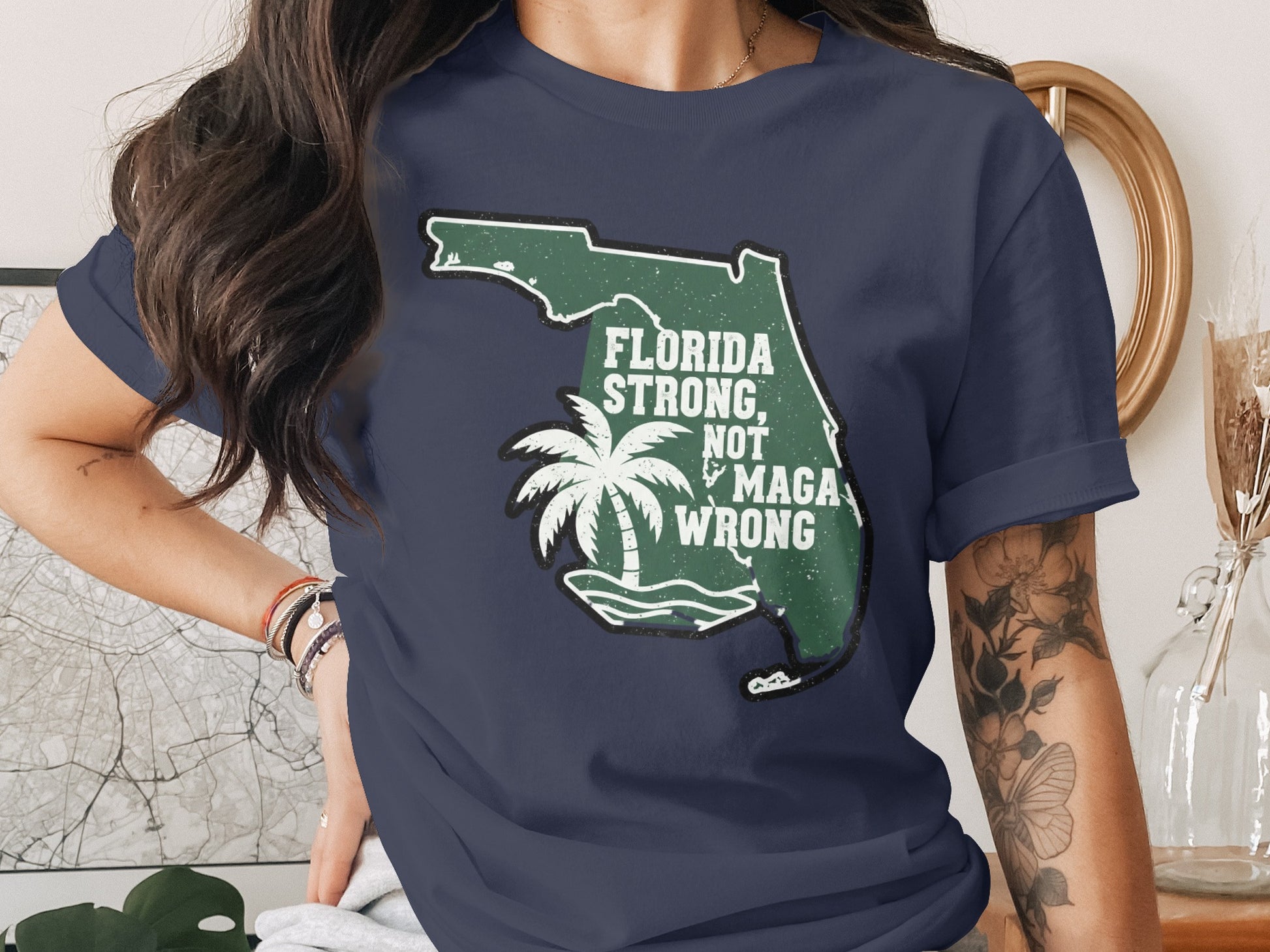 Florida Strong Not Maga Wrong Graphic T-Shirt product
