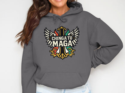 Chinga Tu Maga Graphic Hoodie Stylish Apparel product