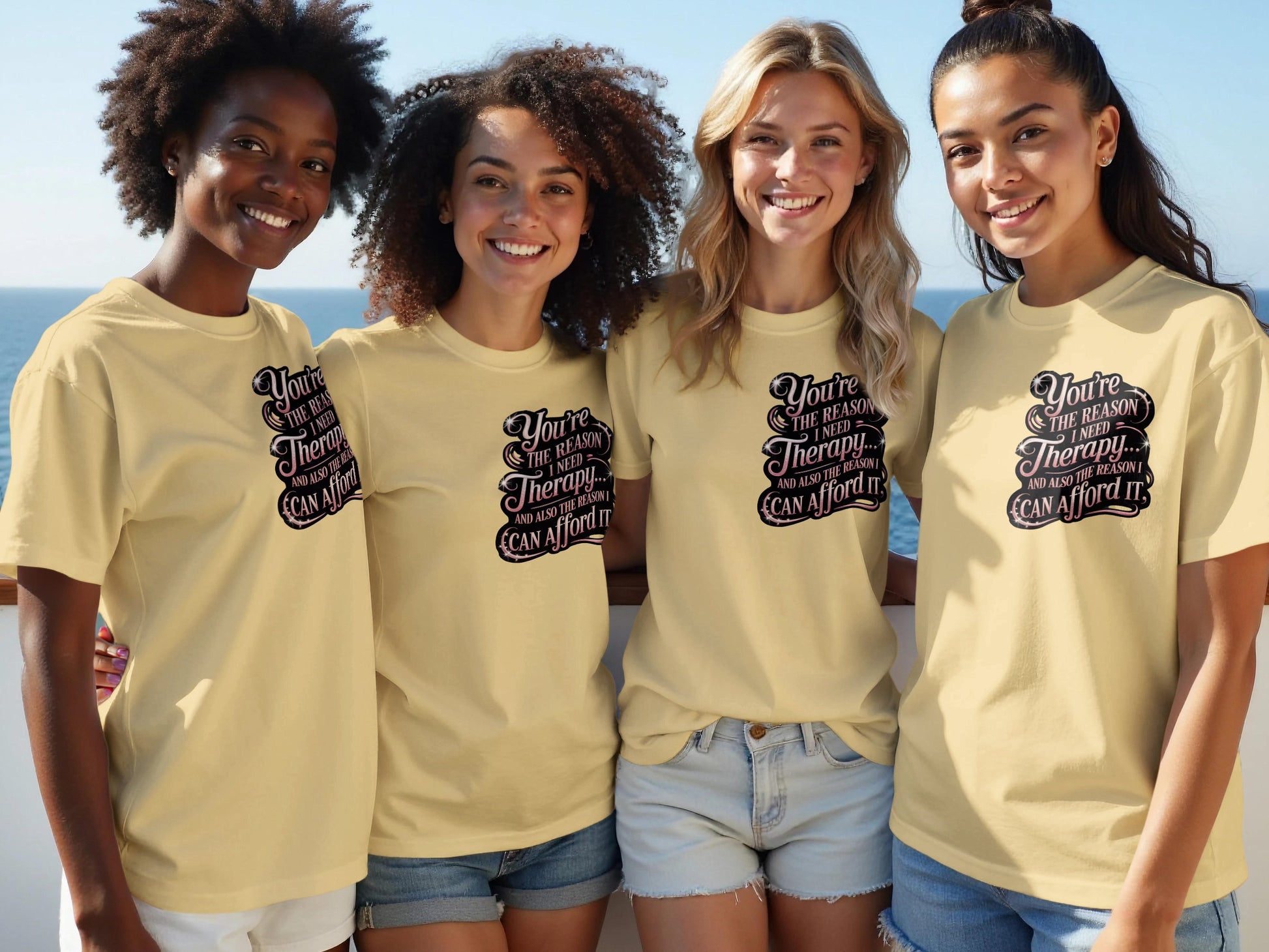 You're The Reason I See Therapy Printed T-Shirt product
