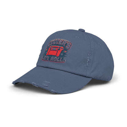 Cooler’s Let’s Roll Distressed Cap - Unisex Casual Headwear for Outdoor Adventures
