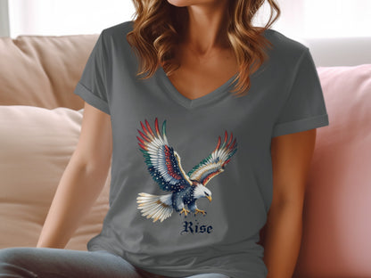 Rise Eagle Artistic Print Design T-Shirt product type
