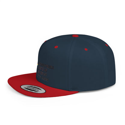 Frida Kahlo-Inspired Flat Bill Snapback Hat | LGBTQ+ Pride Apparel, Statement Cap, Fashion Accessory, Gift for Activists, Casual Wear