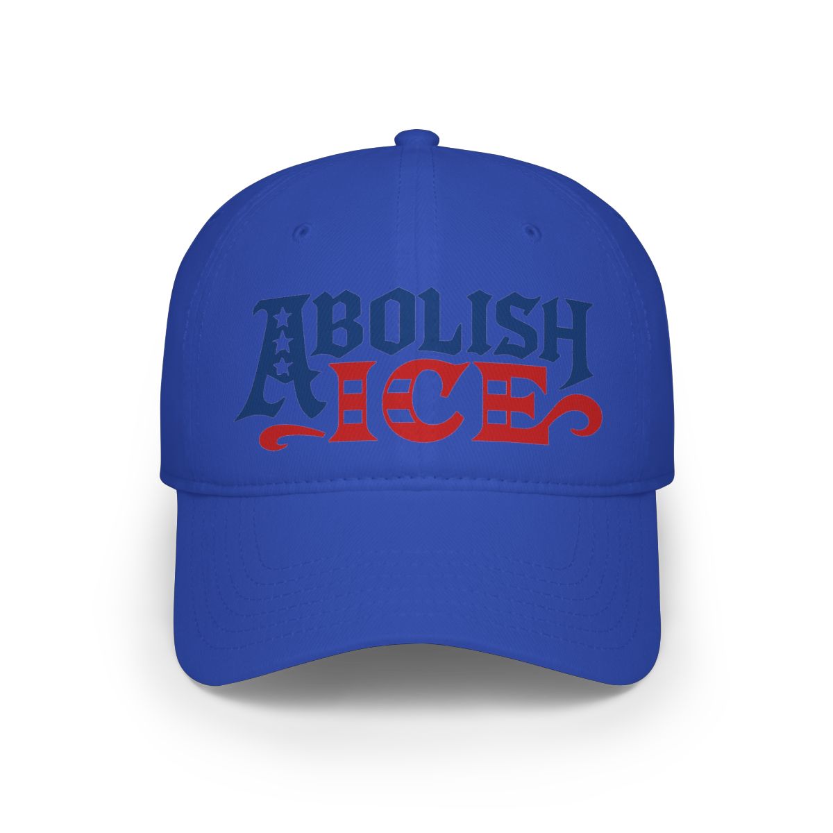 Abolish Ice Blue Hat with Bold Text Design Hat