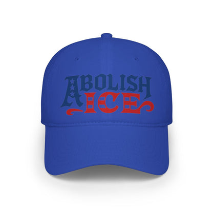 Abolish Ice Blue Hat with Bold Text Design Hat