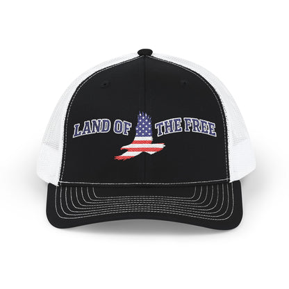 4th of JULY Patriotic Snapback Trucker Cap, Land of the Free Hat, Embroidered Cap for Independence Day, Casual Wear, Outdoor Activities