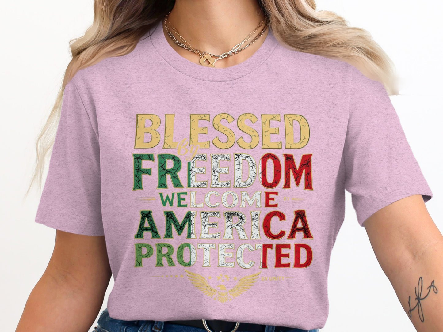Blessed by Freedom Welcome America Protected product type