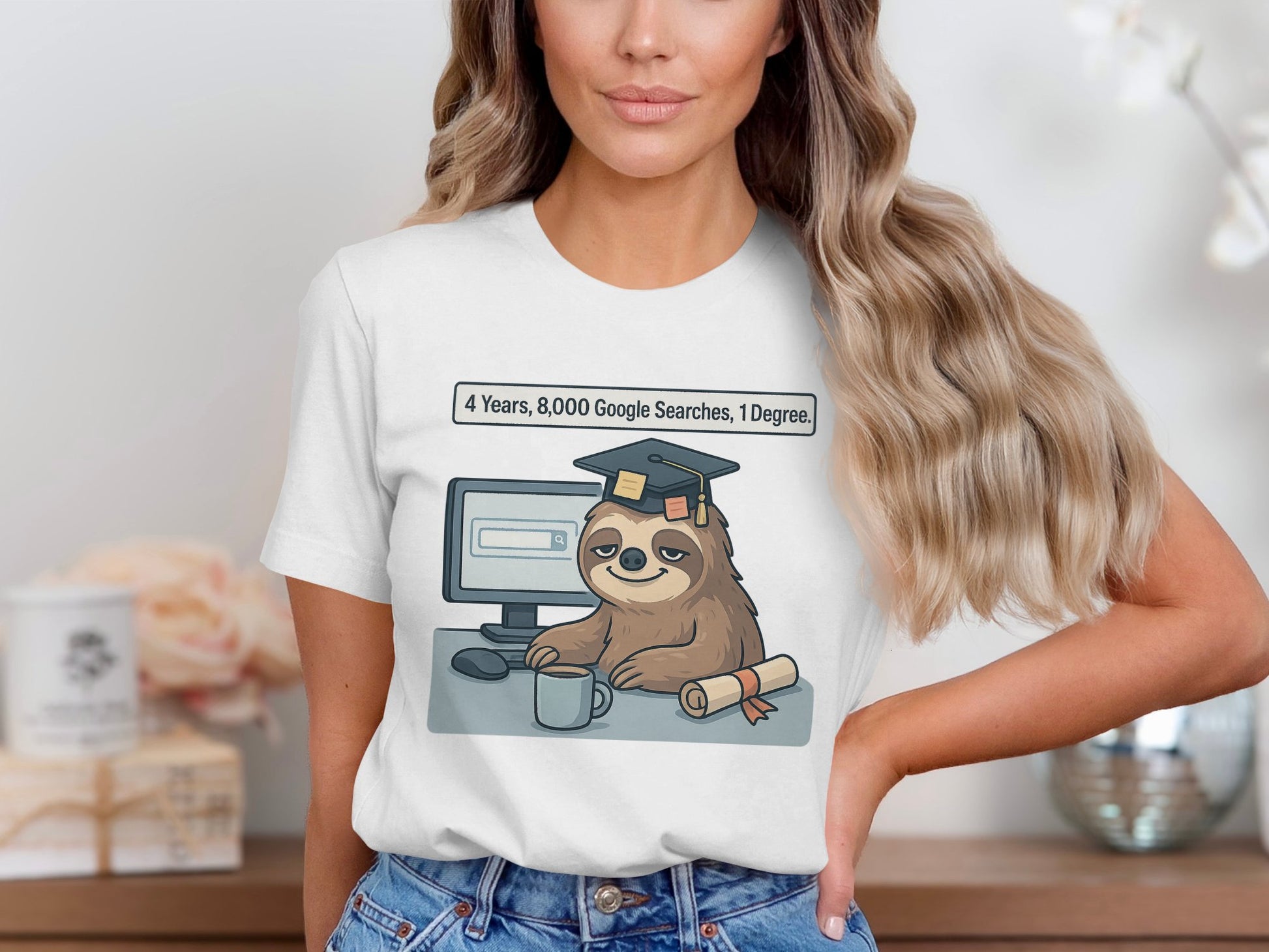 Funny Sloth Graduate Design Degree Celebration product type
