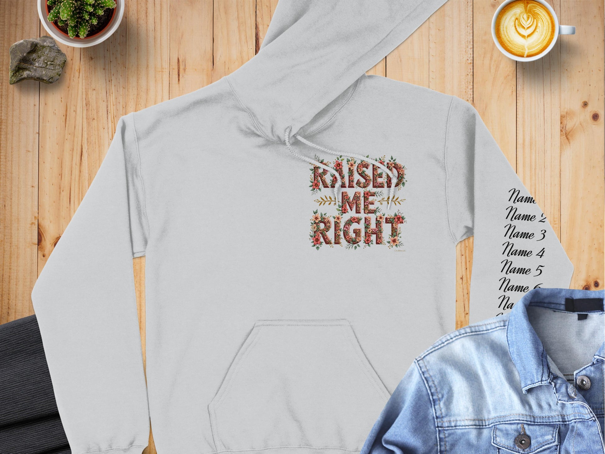 Raised Me Right Graphic Print Hoodie product