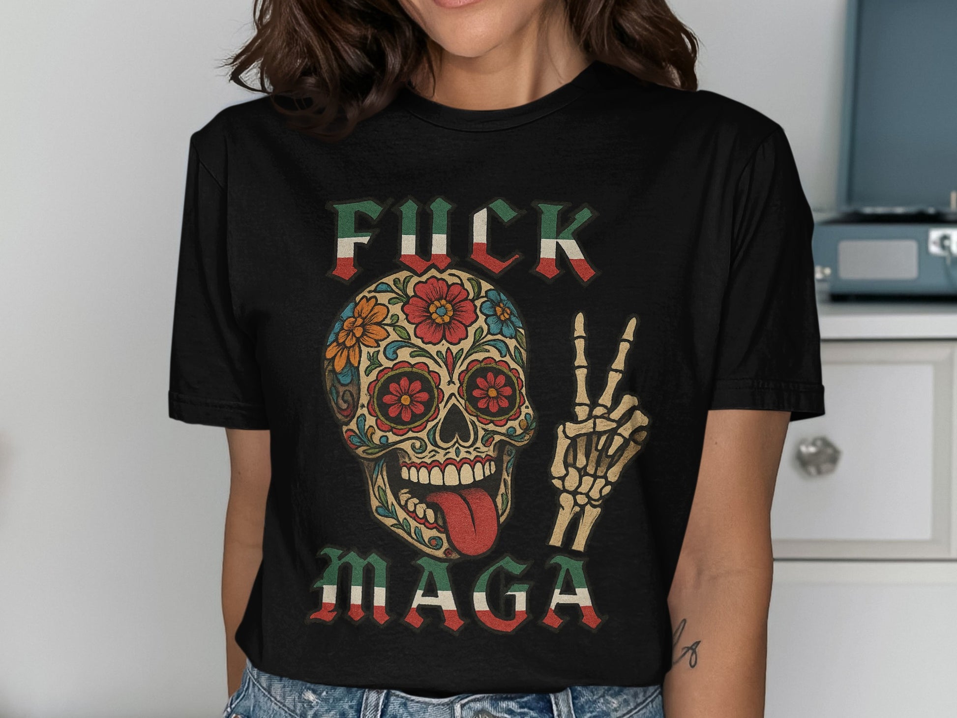 Bold Statement Skull Graphic Printed T-Shirt product type