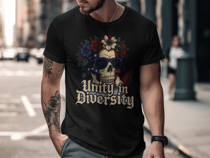 Unity in Diversity Skull Design T-shirt product