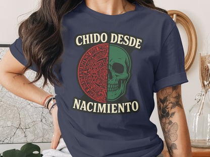 Chido Desde Nacimiento Skull Graphic Tee Shirt product type