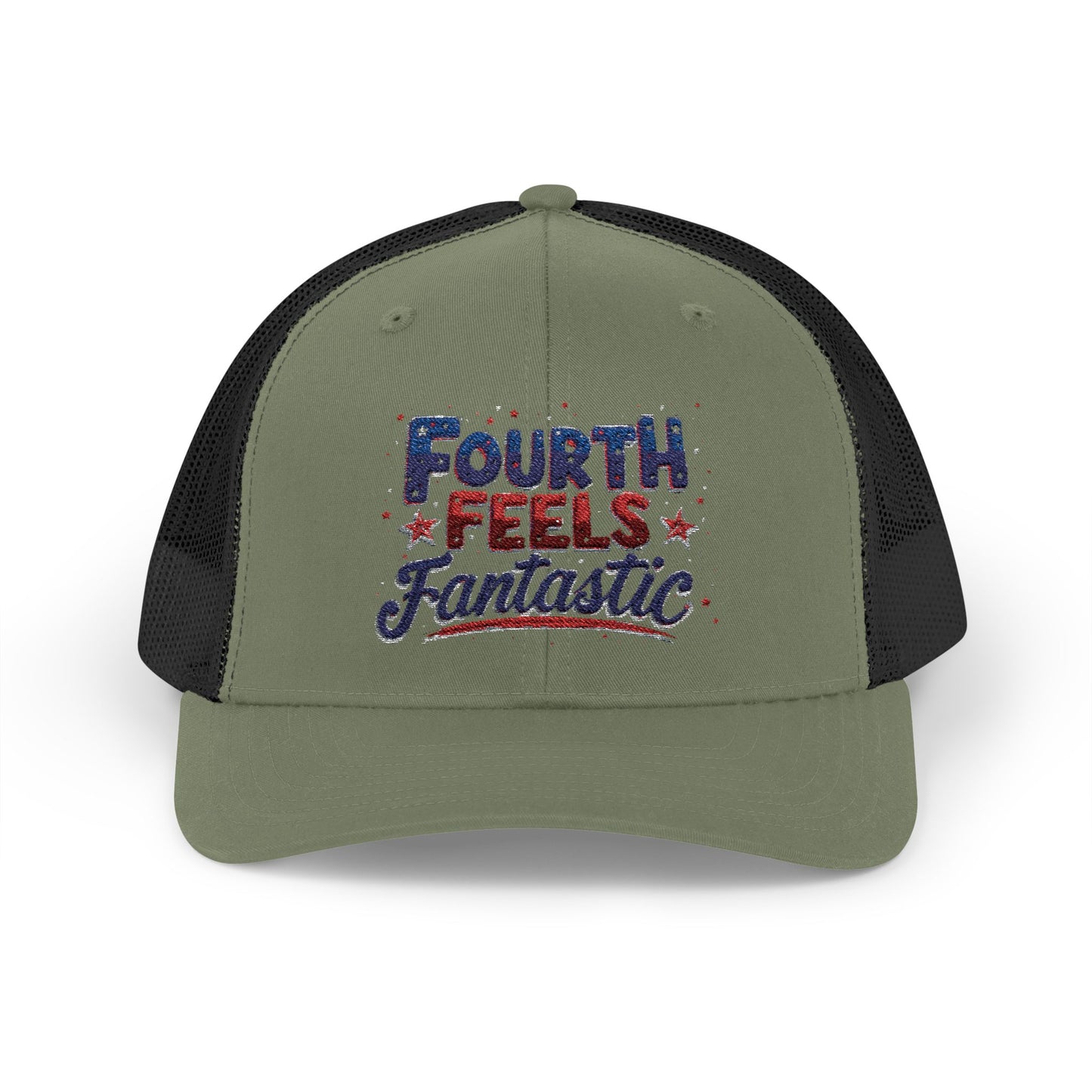 Fourth of July Celebration Snapback Cap - Patriotic Trucker Hat