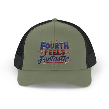 Fourth of July Celebration Snapback Cap - Patriotic Trucker Hat