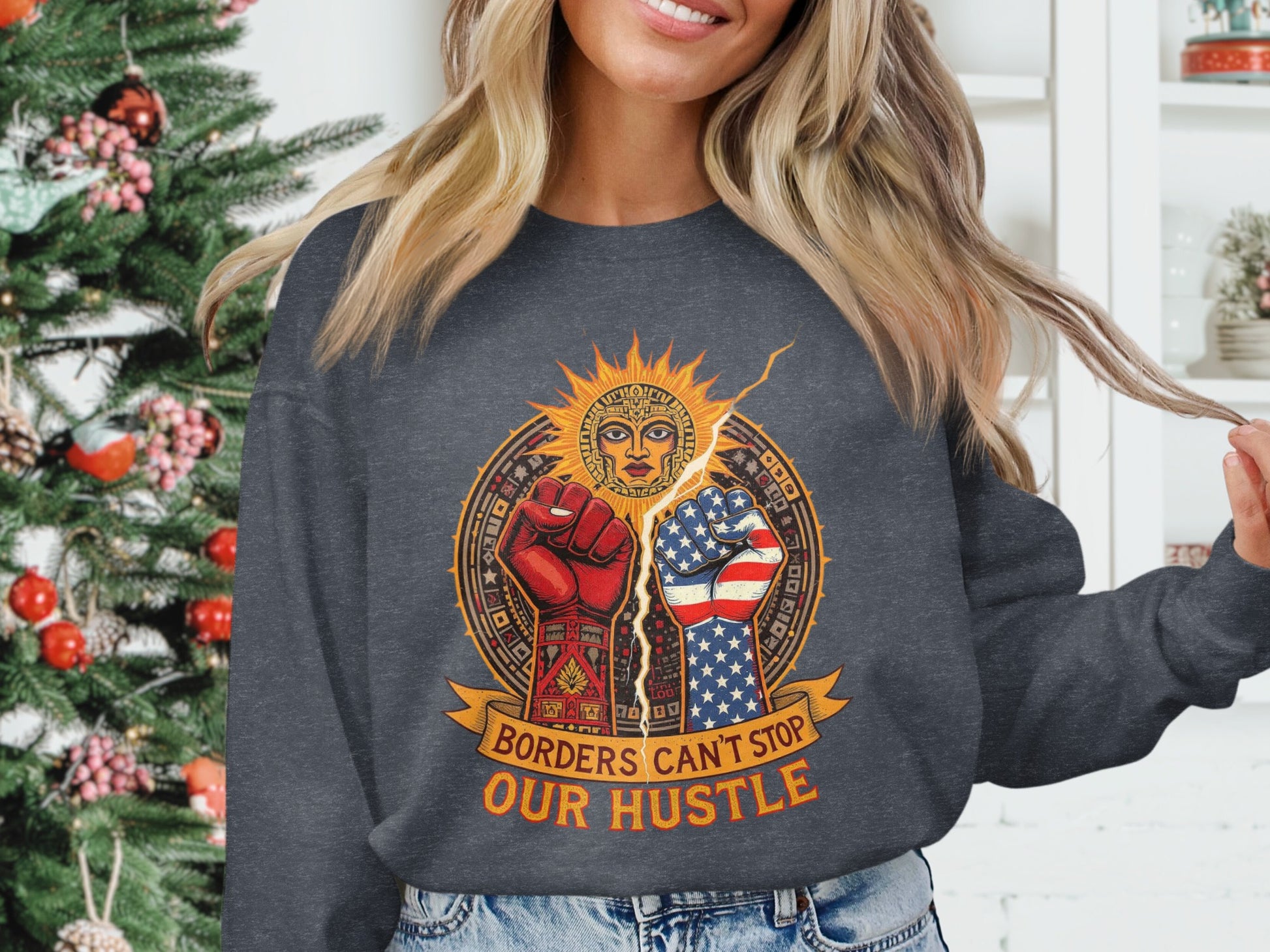 Borders Can't Stop Our Hustle Sweatshirt product