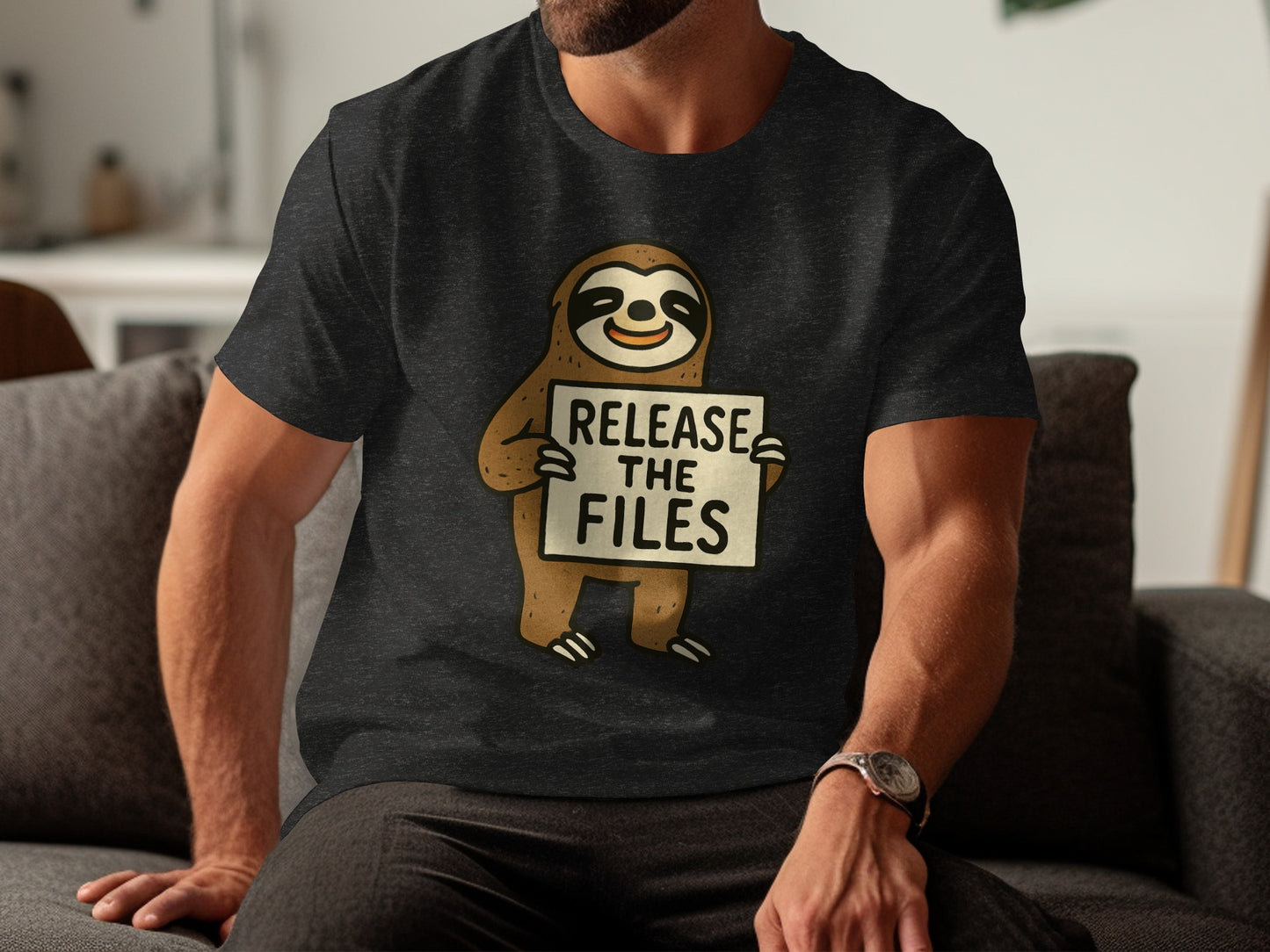 Release The Files Sloth Graphic T-Shirt product