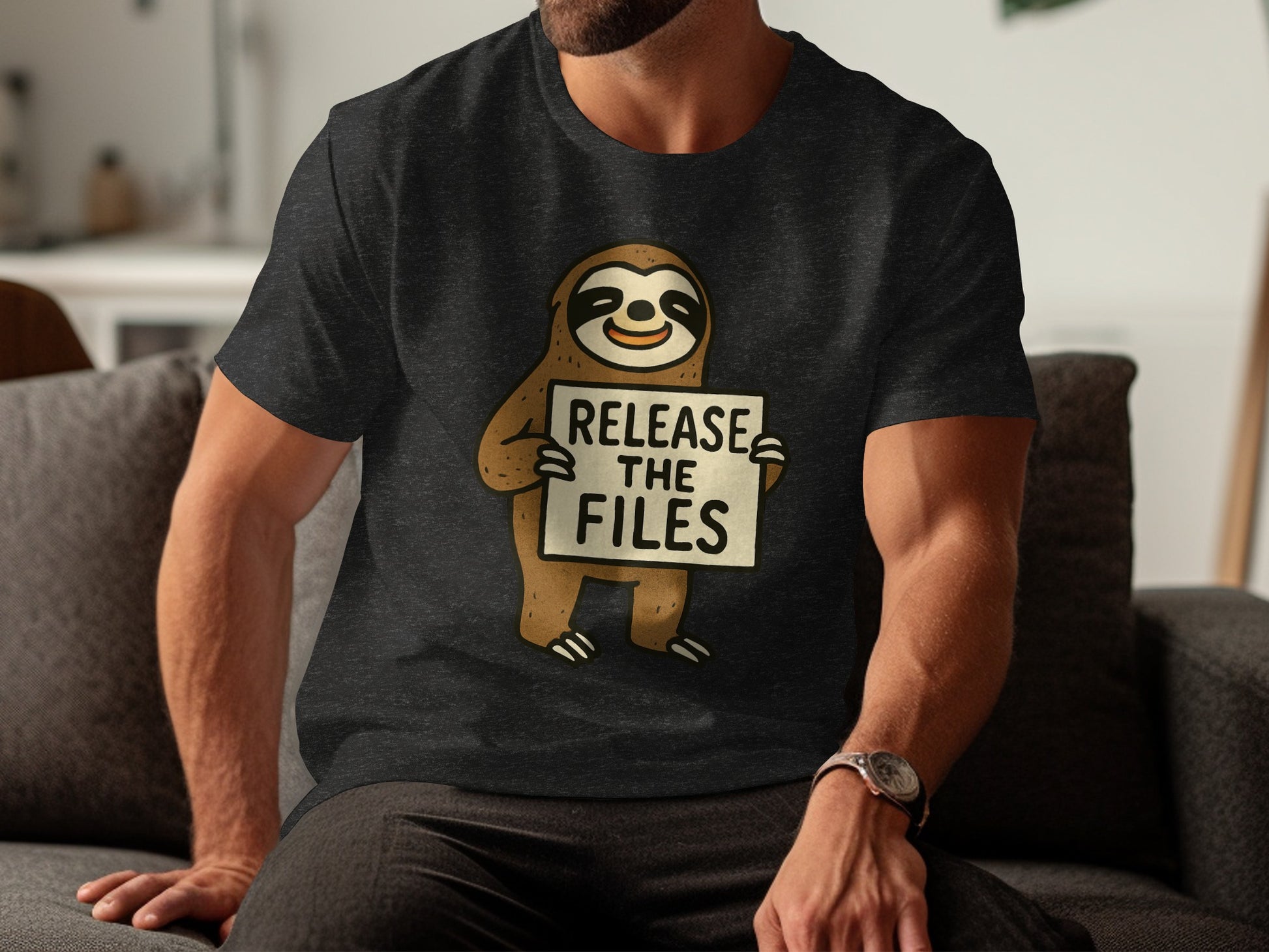 Release The Files Sloth Graphic T-Shirt product