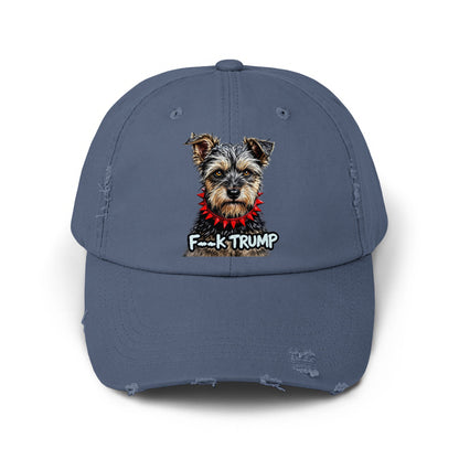 Funny Cap with Dog and Anti-Trump Message Cap