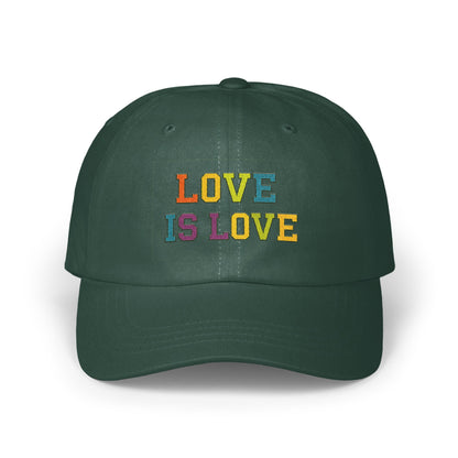 Love Is Love Embroidered Dark Green Hat product