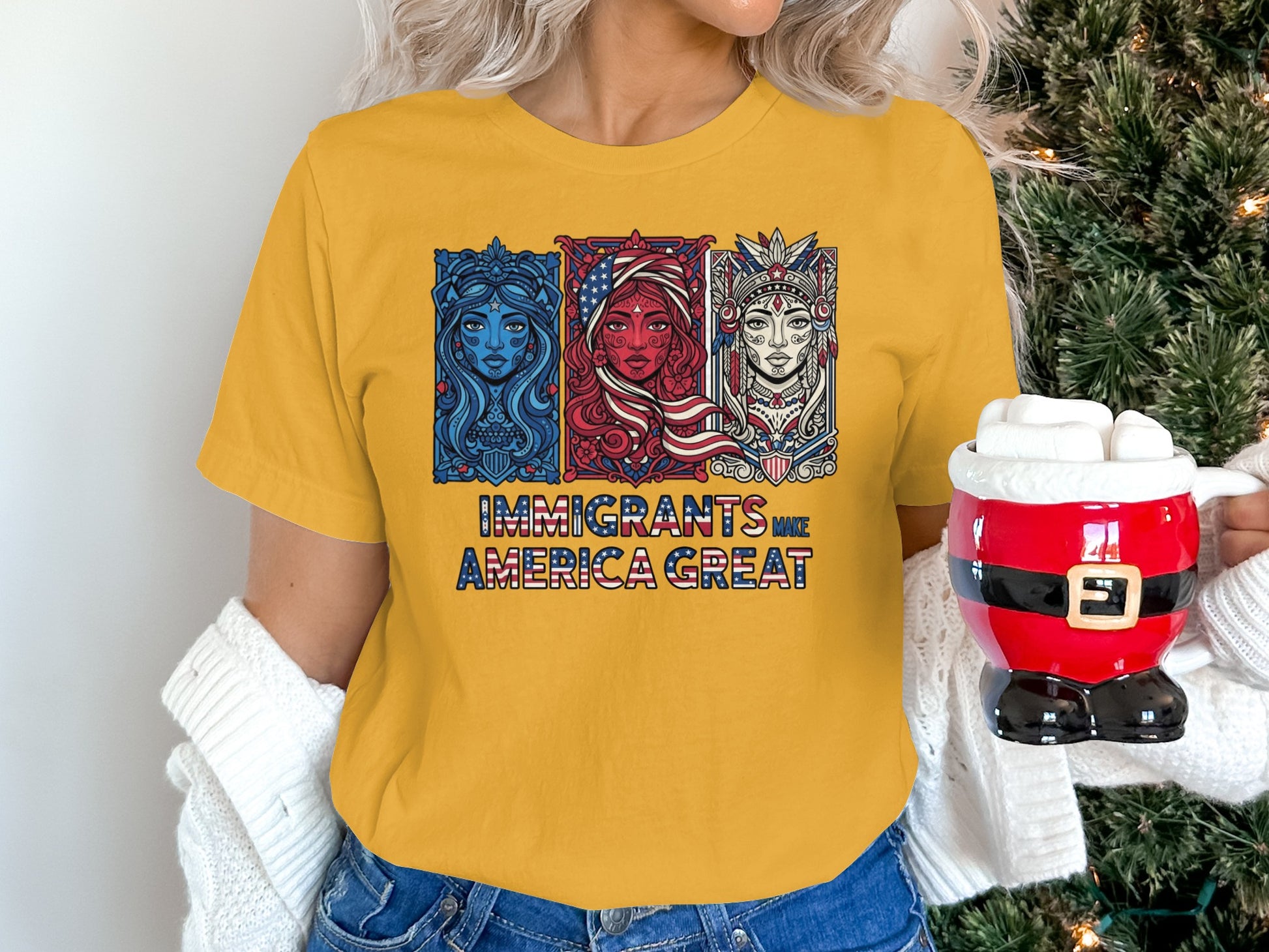 Immigrants Make America Great Graphic Tee