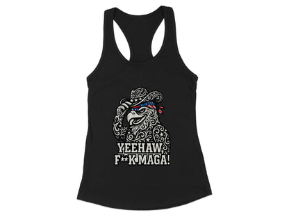 Yeehaw F**kmaga Bear with Cowboy Hat Tank Top product
