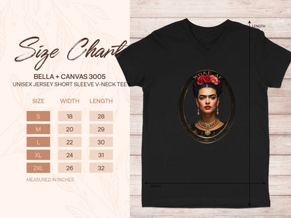 Woke Frida Unisex Jersey Short Sleeve V-Neck Tee product