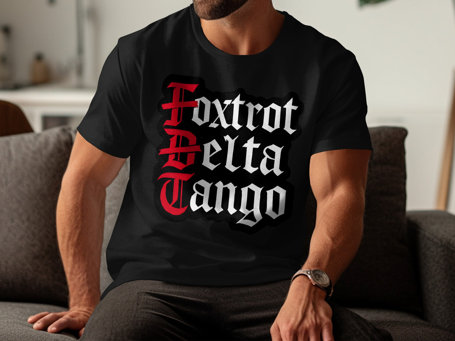 Foxtrot Delta Tango Typography Graphic Shirt product