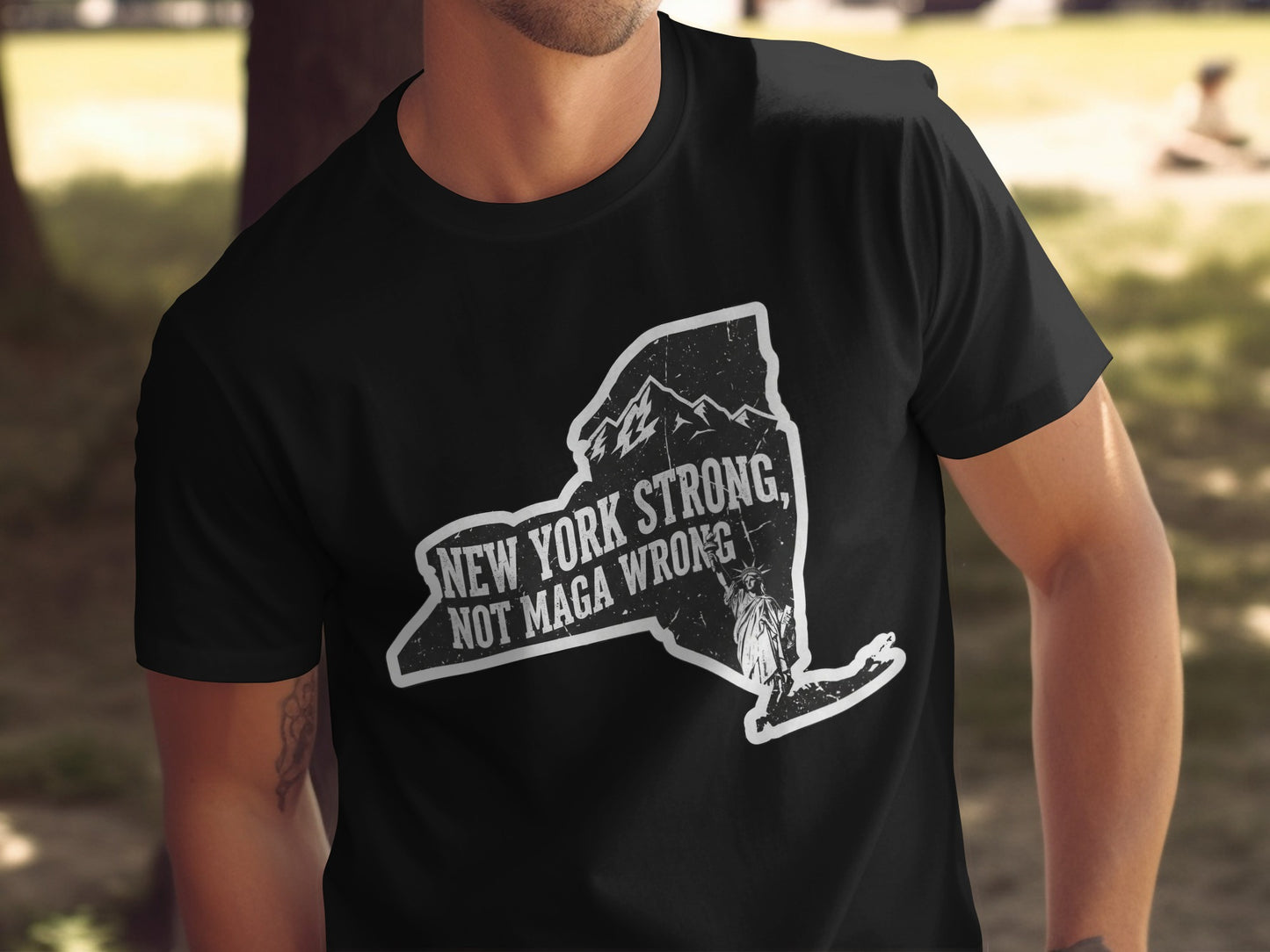 New York Strong Not Maga Wrong Graphic T-Shirt product