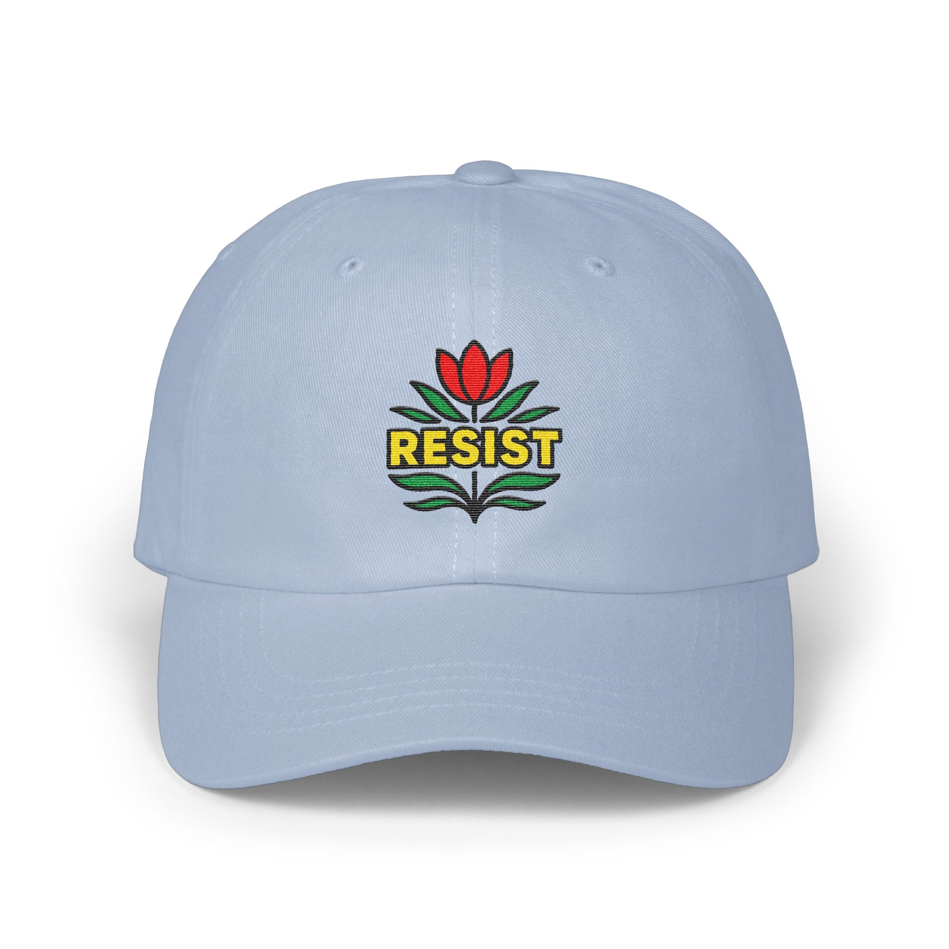 Resist Embroidered Flower Design Cap product type