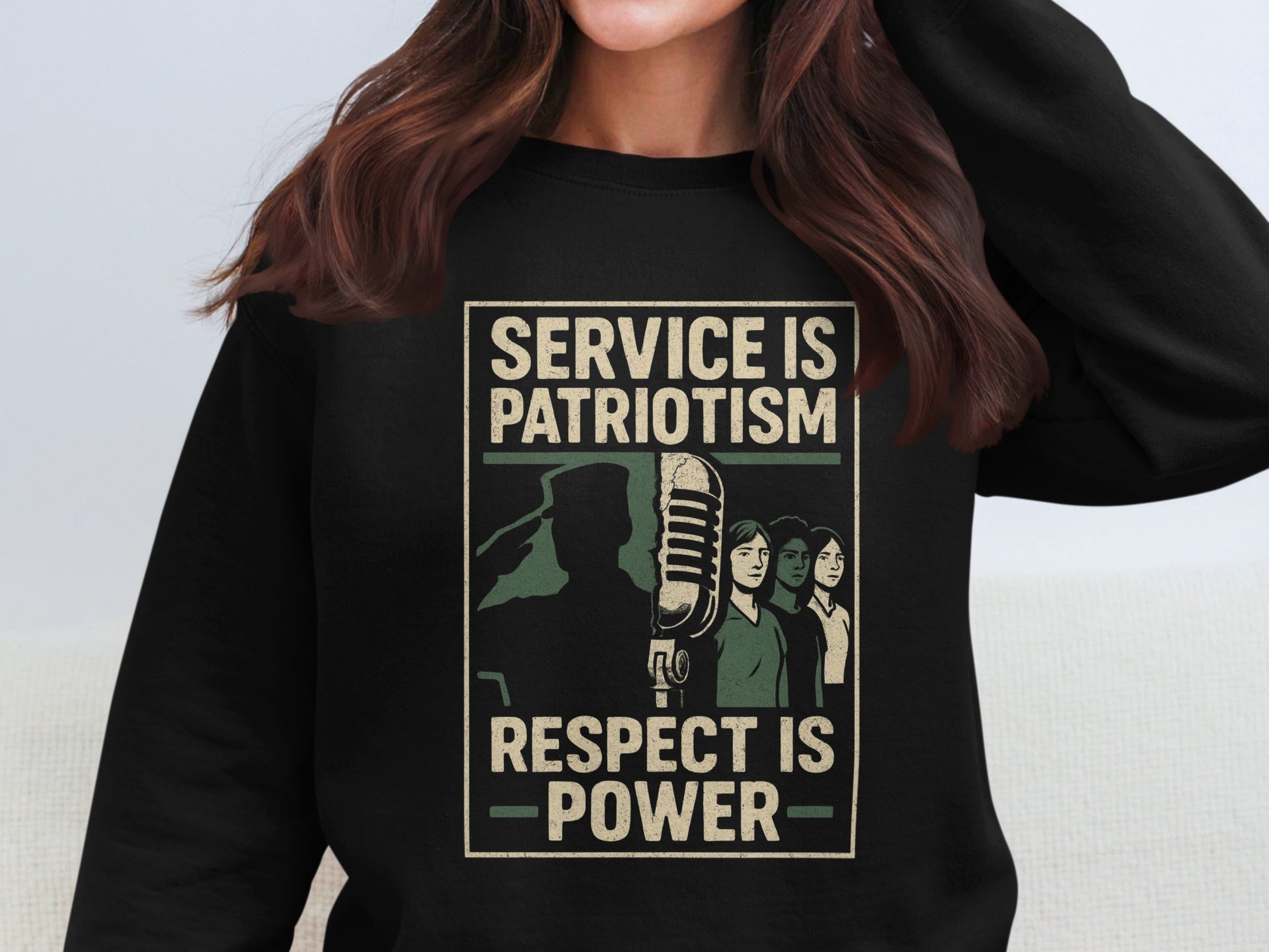 Service Is Patriotism Respect Is Power product type