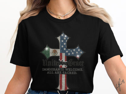 Immigrants Welcome All Are Sacred United By Grace product type