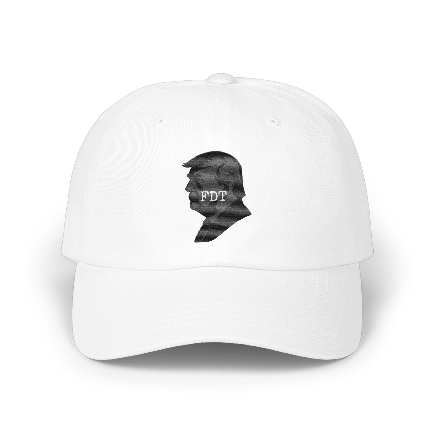 FDT Silhouette Embroidered White Cap Hat product