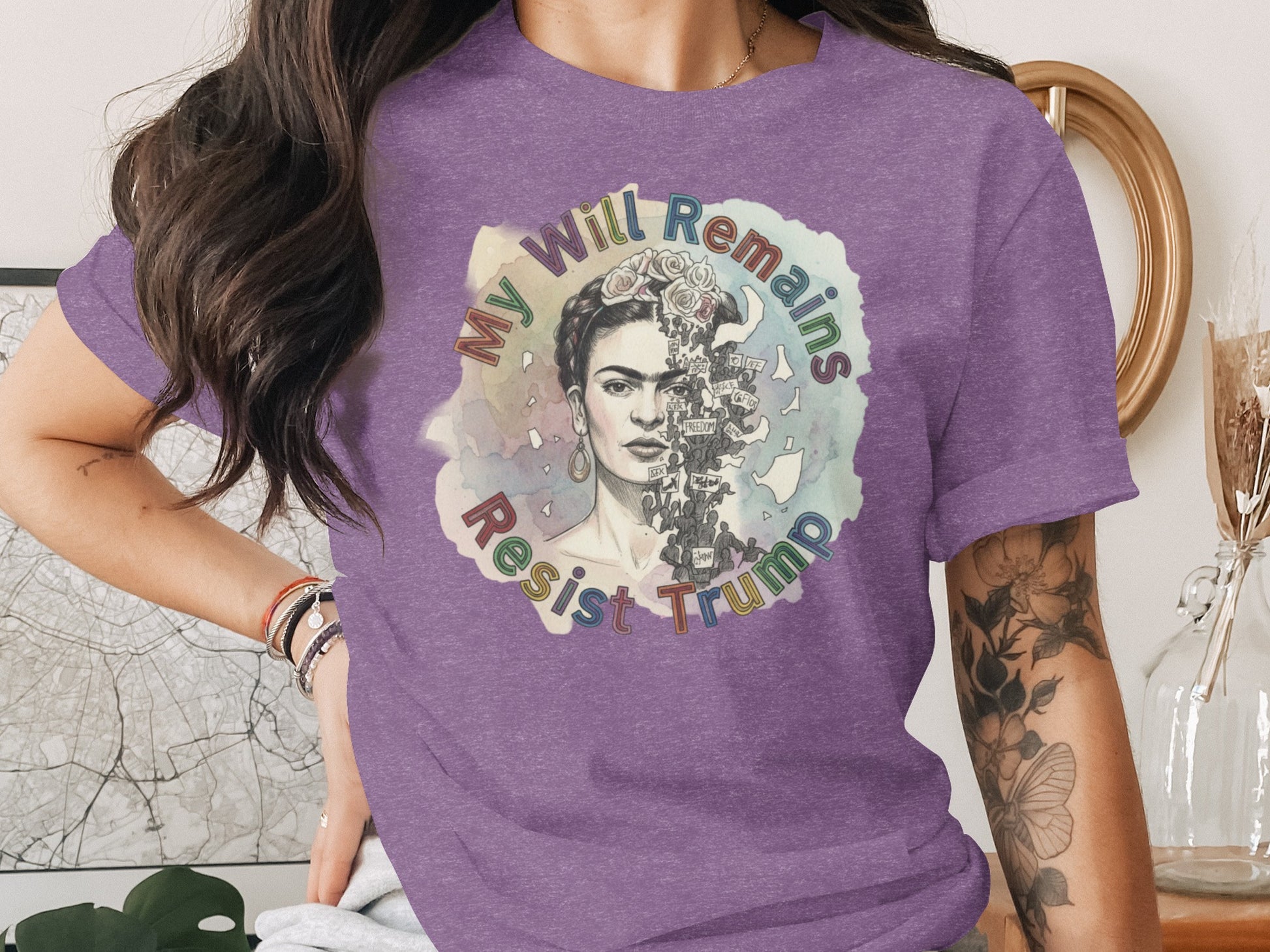 My Will Remains Resist Trump Graphic T Shirt product