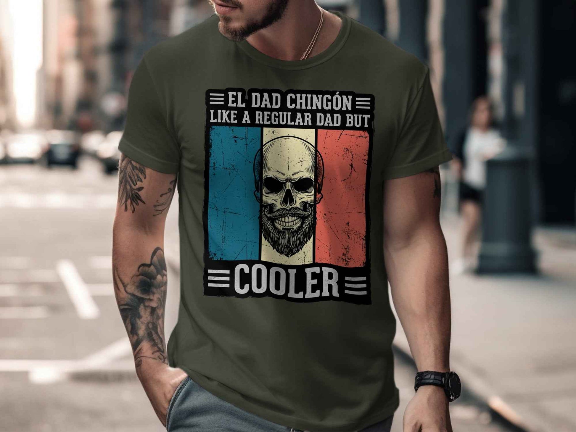 El Dad Chingón T-Shirt | Funny Father's Day Gift El Dad Chingón - Father's Day Cool Dad T-Shirt