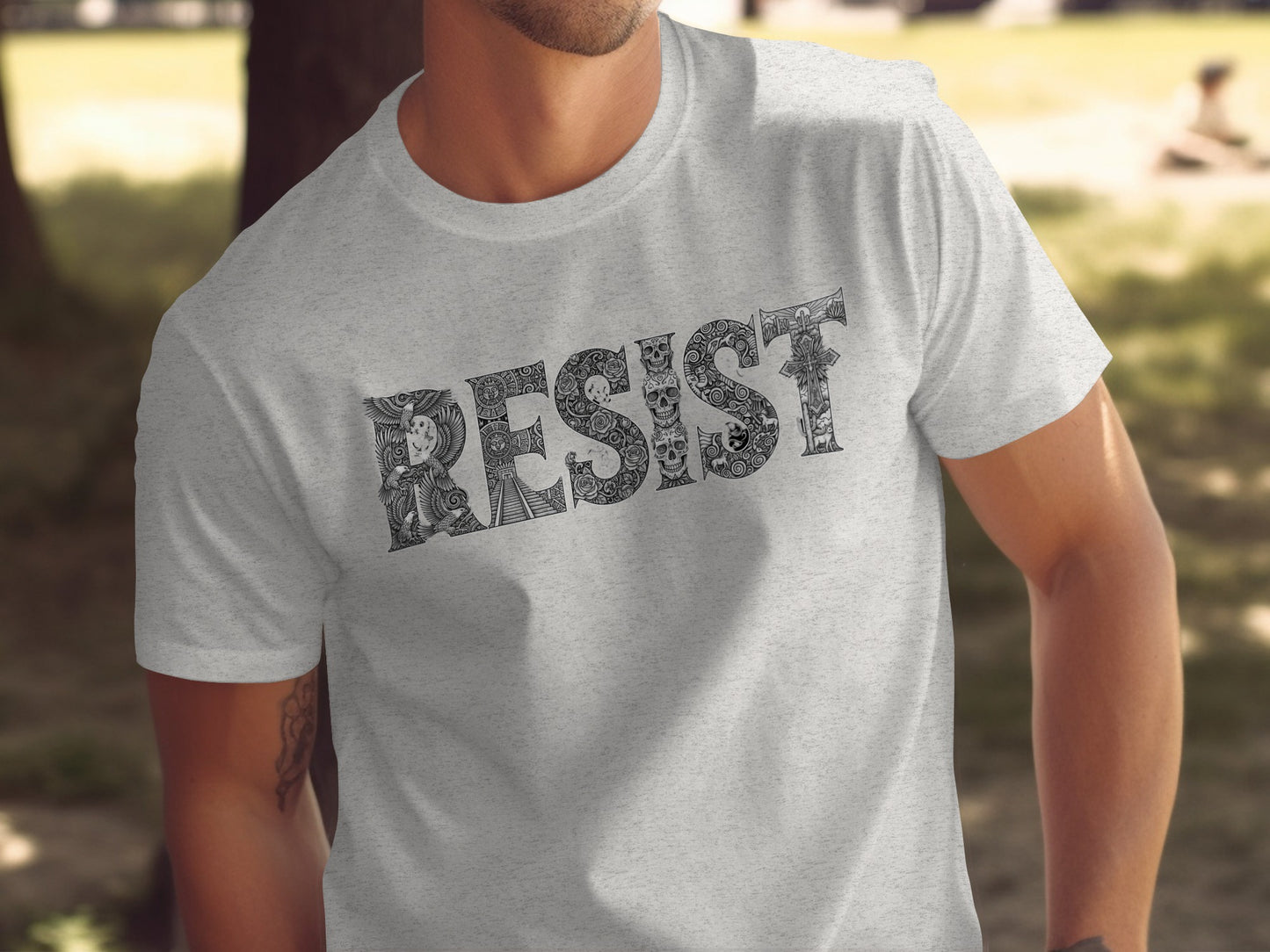 Resist Graphic Design T-Shirt Product