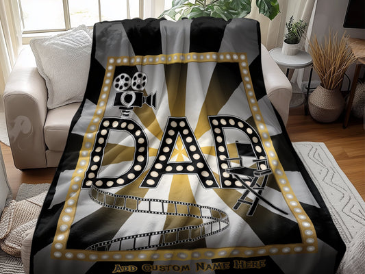 Custom DAD Movie Theater Theme Blanket product