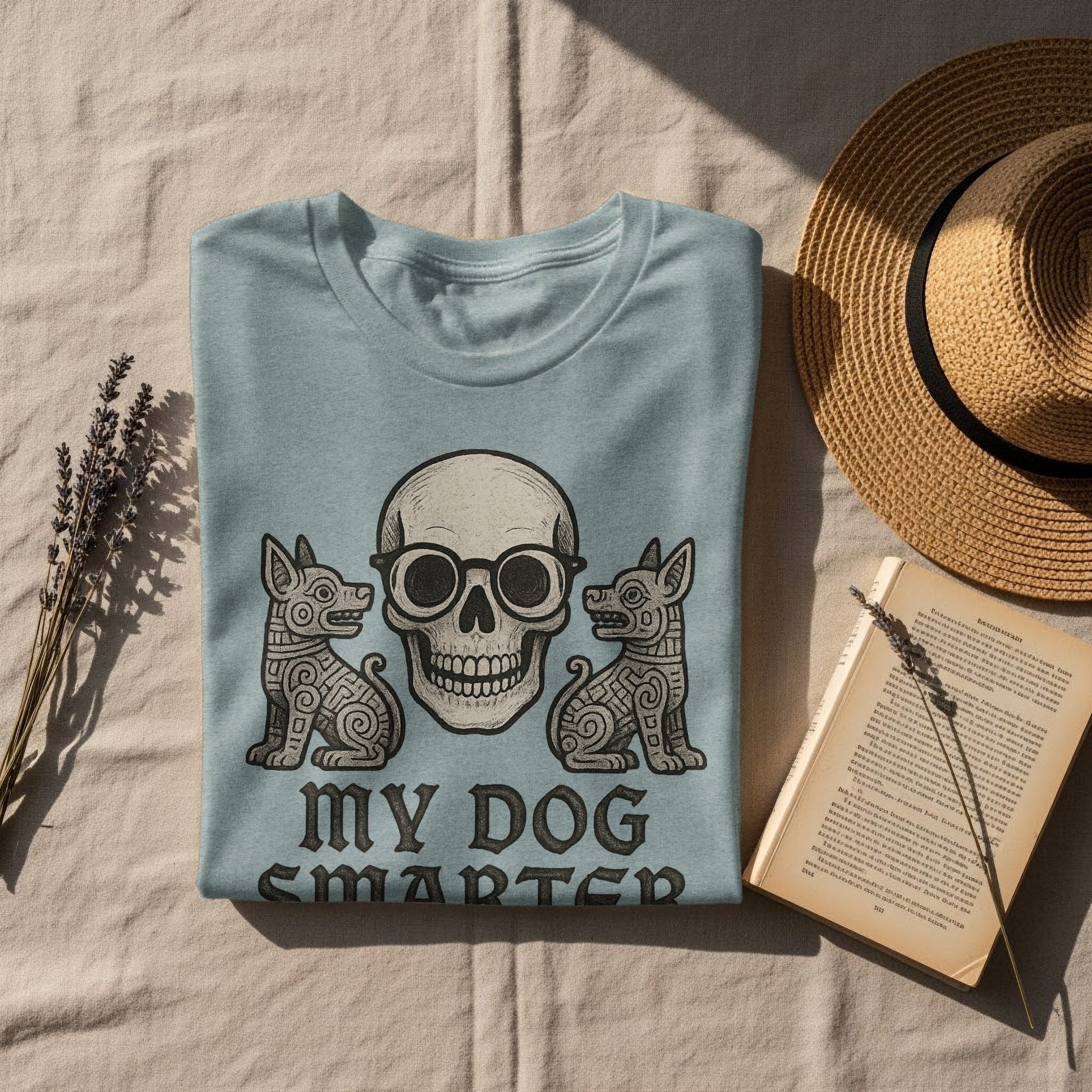 My Dog Smarter Skull And Dogs Graphic Apparel