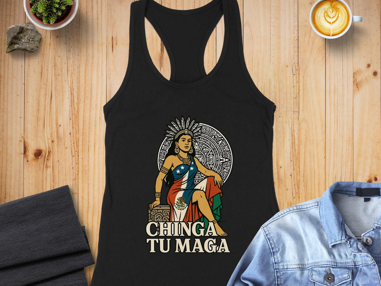 Chinga Tu Maga Tank Top Statement Fashion Apparel