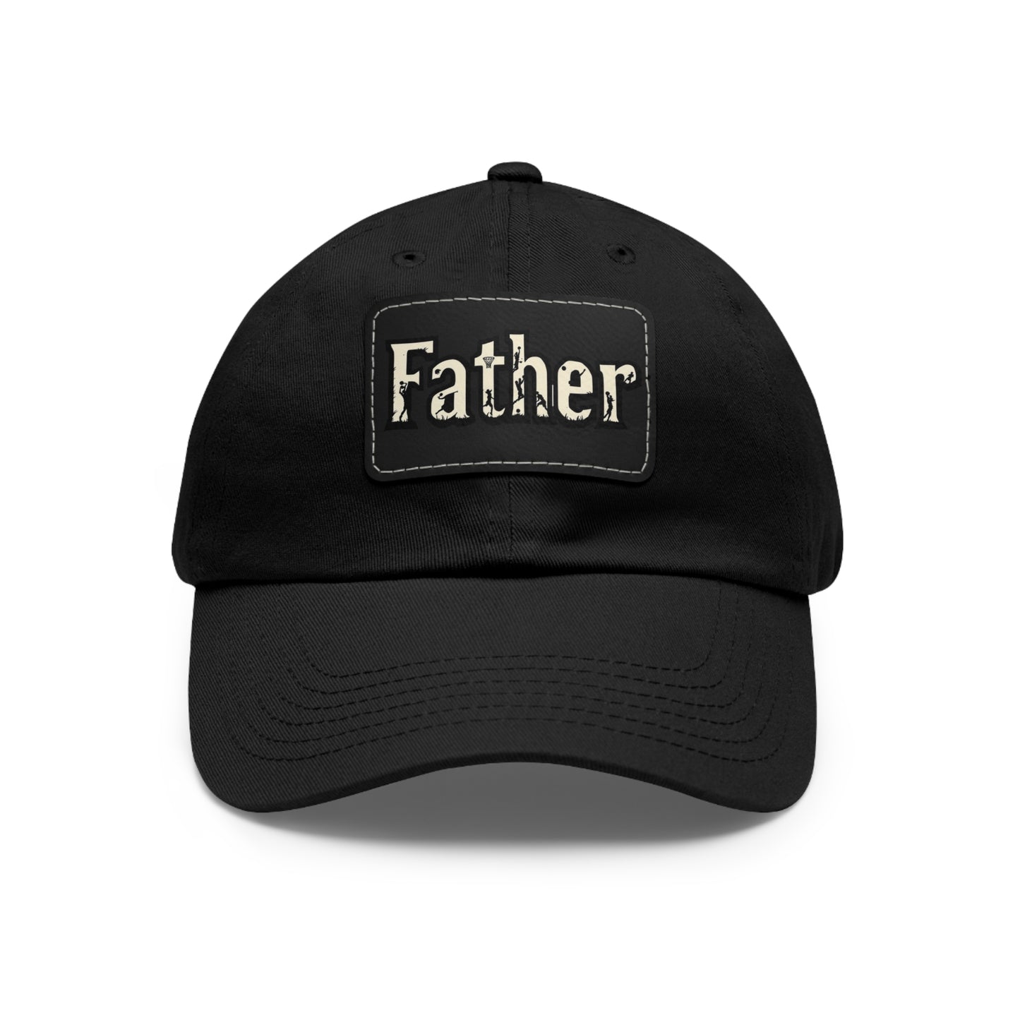 Father Leather Patch Dad Hat - Casual Cap for Dads