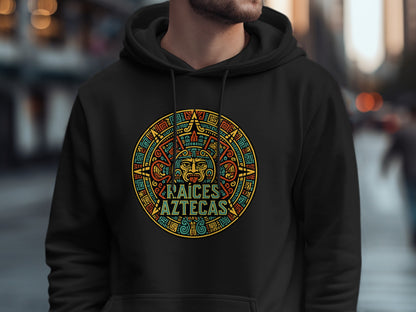Ancient Aztec Design Hooded Sweatshirt Trendy Product