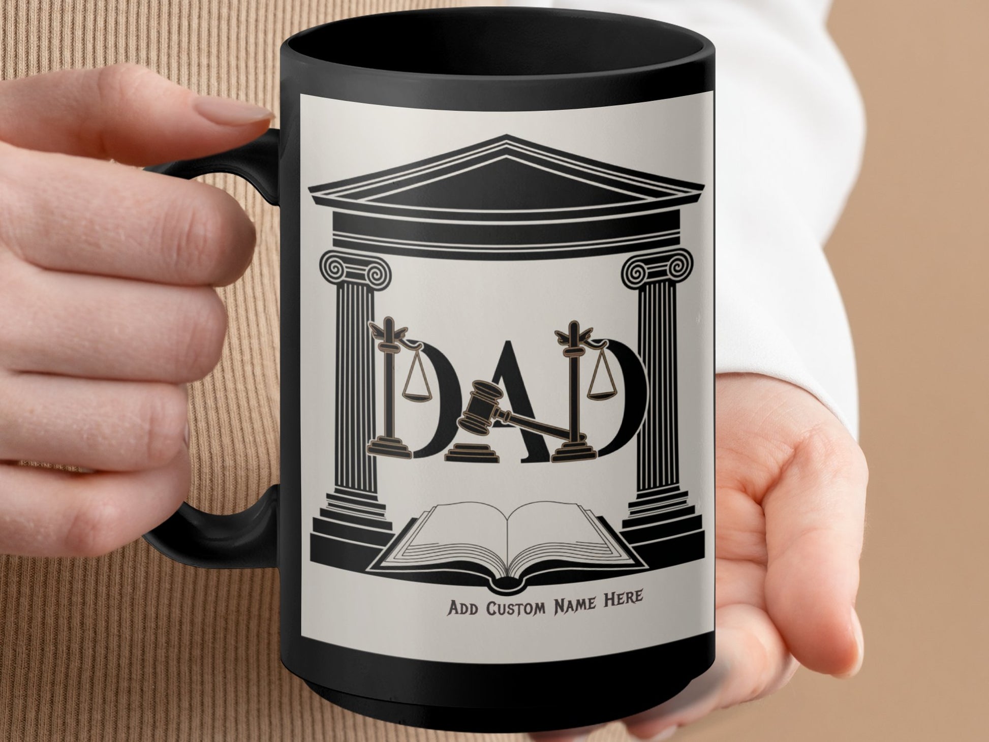 Personalized Dad Scales of Justice Custom Name Mug product type