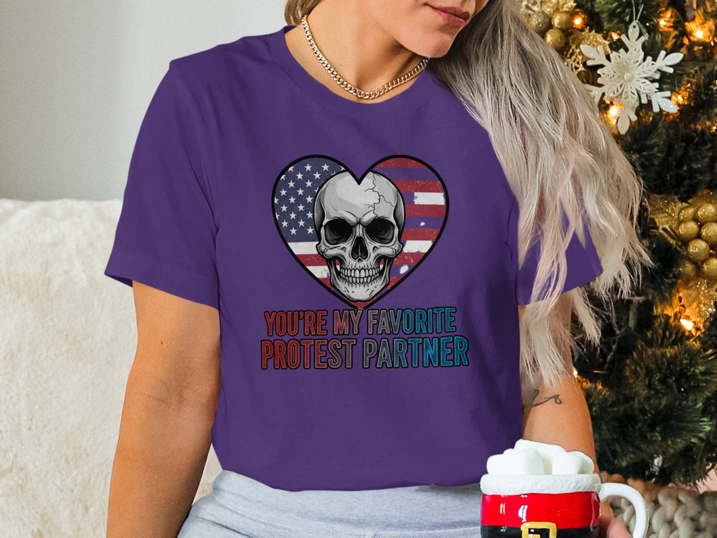 You're My Favorite Protest Partner Skull T-Shirt