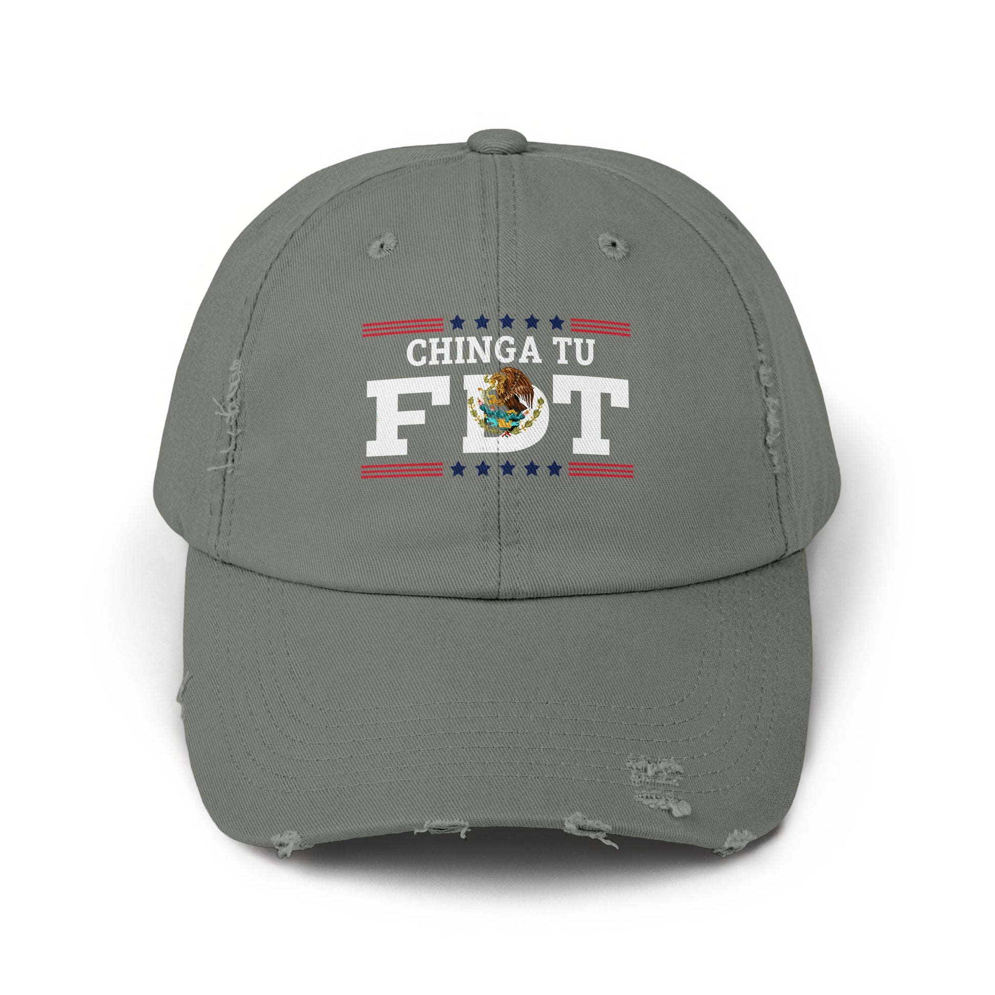 Stylish Distressed Chinga Tu FDT Baseball Cap product