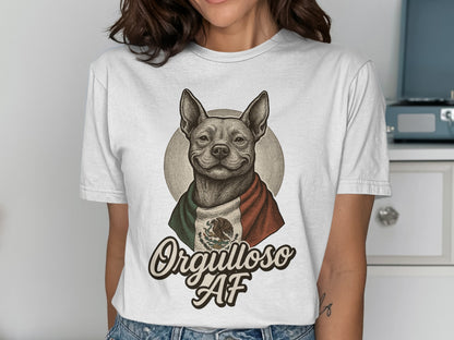 Proud Mexican Dog Print T-shirt Casual Wear product type