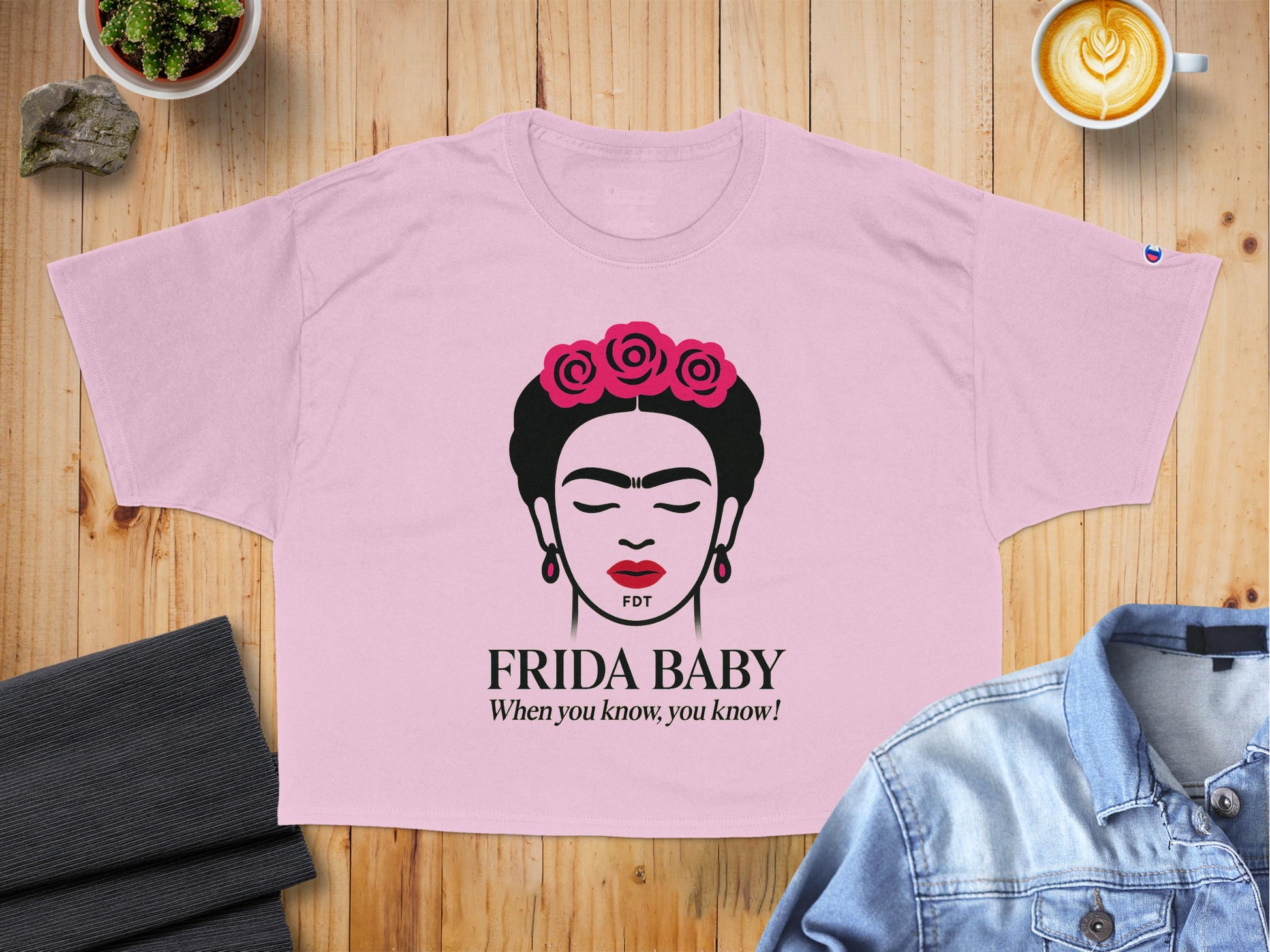 Frida Baby Graphic Tee with Artistic Design product type