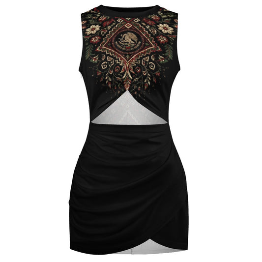 Navel-Baring Cross-Fit Hip Skirt