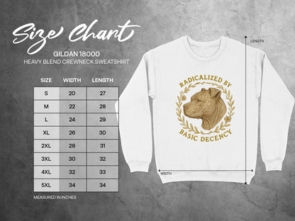 Radicalized by Basic Decency Crewneck Sweatshirt